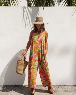 DRES-001 Tropical State Of Mind Pocketed Jumpsuit