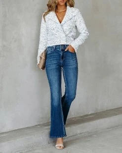 KANC-001 Vida High Rise Flare Denim - FINAL SALE