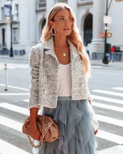 FORE-001 Leighton Tweed Crop Jacket - FINAL SALE