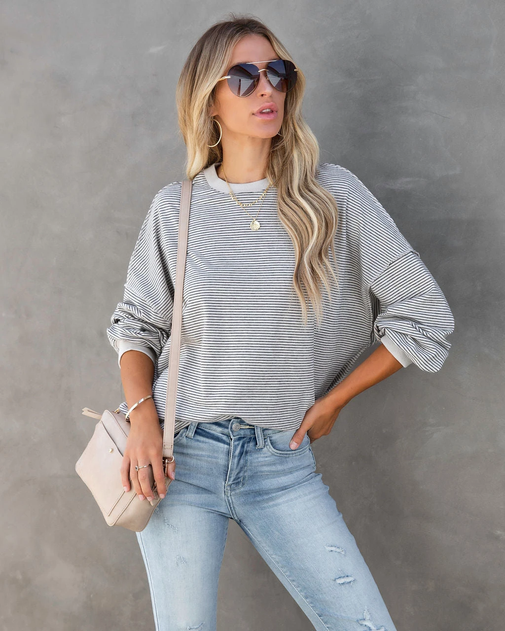 MOD -001 Always Good Cotton Striped Top - Image 5