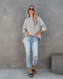 MOD -001 Always Good Cotton Striped Top