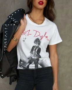 PRIN-001 Bob Dylan Cotton Tee - FINAL SALE