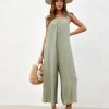 HYFV-001 By The Sea Shoulder Tie Jumpsuit - Sage
