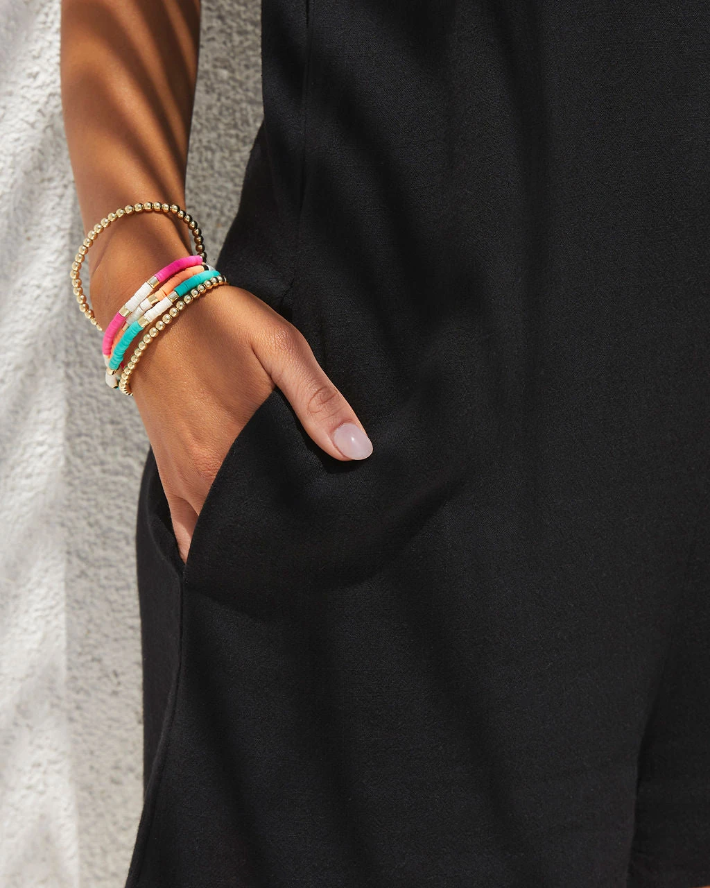 ACOA-001 Dockside Pocketed Romper - Black - Image 3