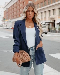 ACOA-001 Expense Pocketed Blazer - Navy - LAST CHANCE