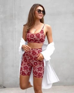 ALL-001 Floral Spice Sports Bra - FINAL SALE