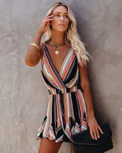 LUXX-001 Freya Flounce Ruffle Romper - FINAL SALE