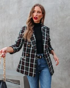 ON T-001 Ivy League Plaid Blazer - FINAL SALE