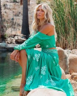 ENC-001 Kula Embroidered Square Neck Crop Top - FINAL SALE