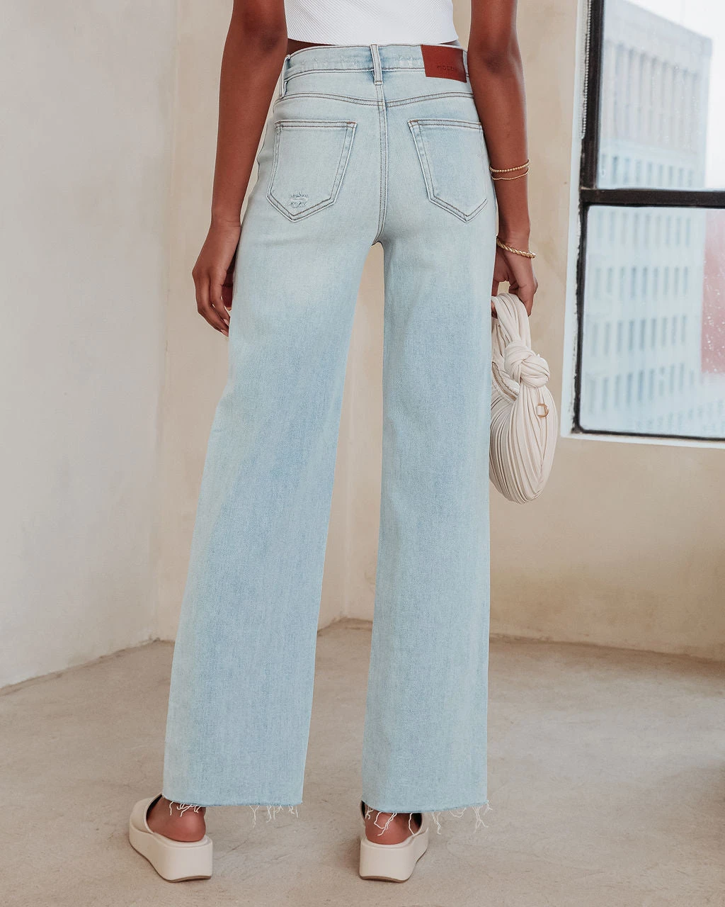 HIDD-002 Logan High Rise Stretch Wide Leg Jeans - Image 4