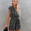 SALT-001 Patna Printed Belted Romper - FINAL SALE