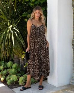 BY T-001 Running Wild Pocketed Leopard Jumpsuit - FINAL SALE