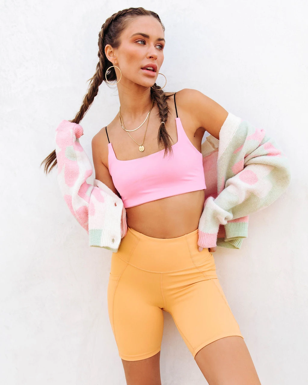 ALL-001 Sherbet Sports Bra - Bubble Gum - SALE - Image 7