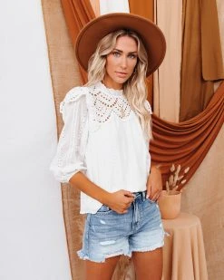 AEOM-001 Source Of Truth Cotton Eyelet Top - LAST CHANCE