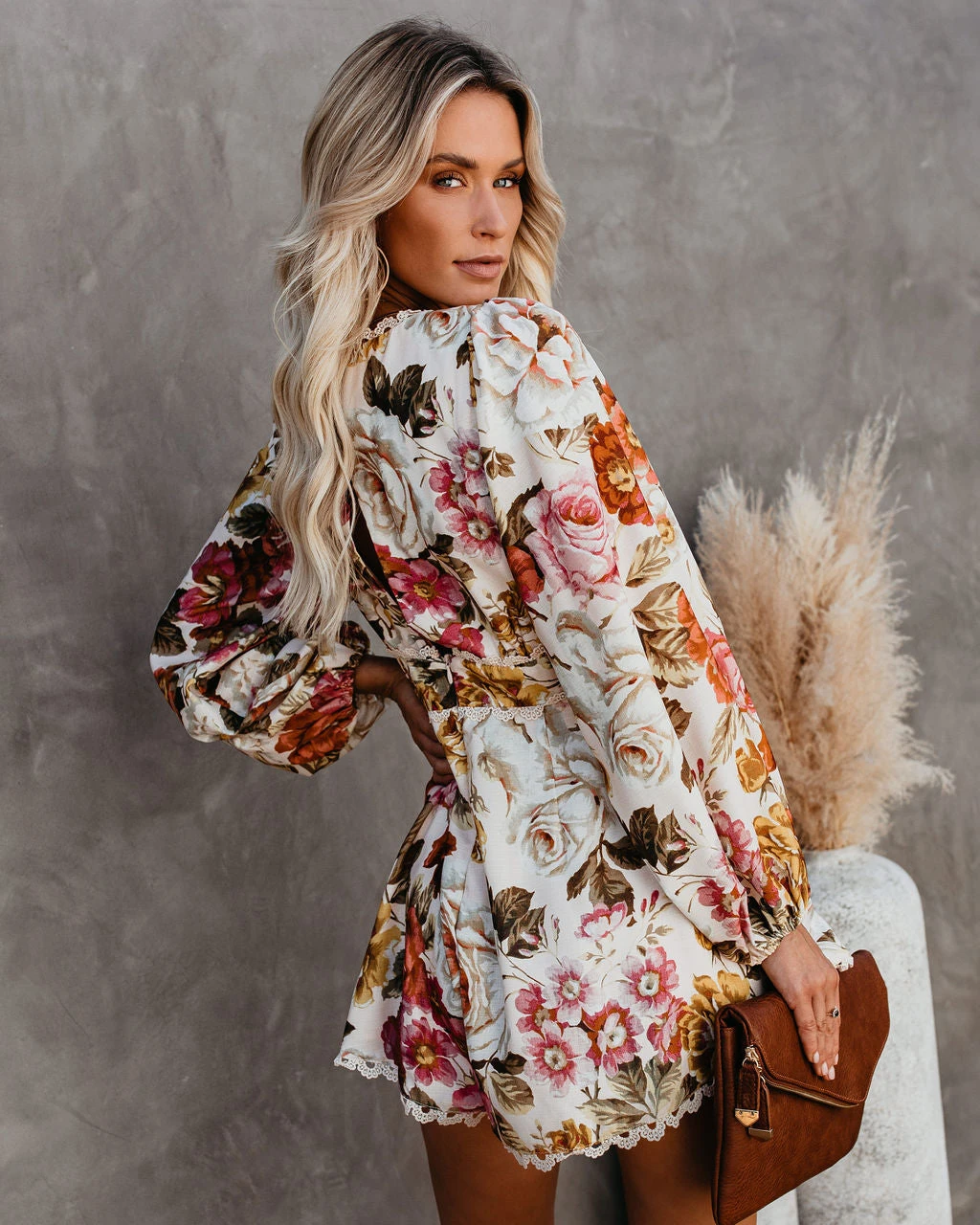 LUXX-001 Upwind Floral Pocketed Crochet Romper - FINAL SALE - Image 9